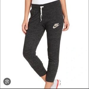 Nike Charcoal Jogger Pants with White Logo